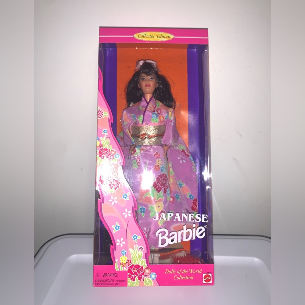 Barbie Japanese Doll in Pink Floral Kimono